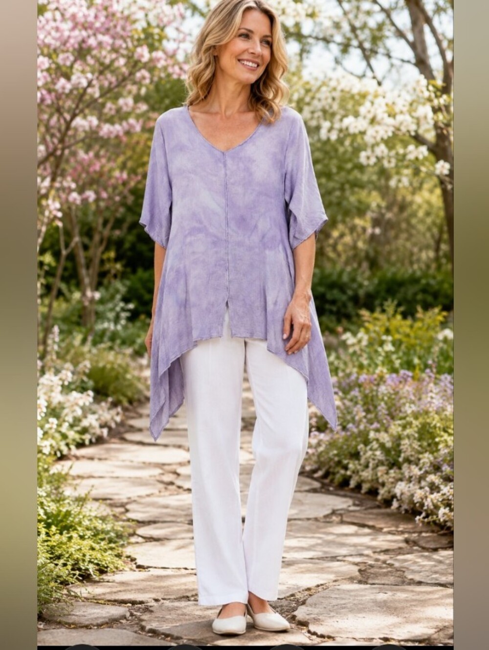 Steel Pony Lagenlook 🐎 Hand Dyed Tunic Dress